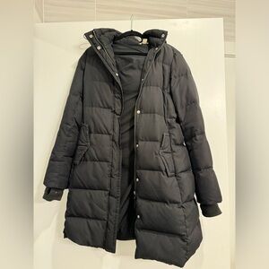 Jcrew Stowe puffer coat size small black
